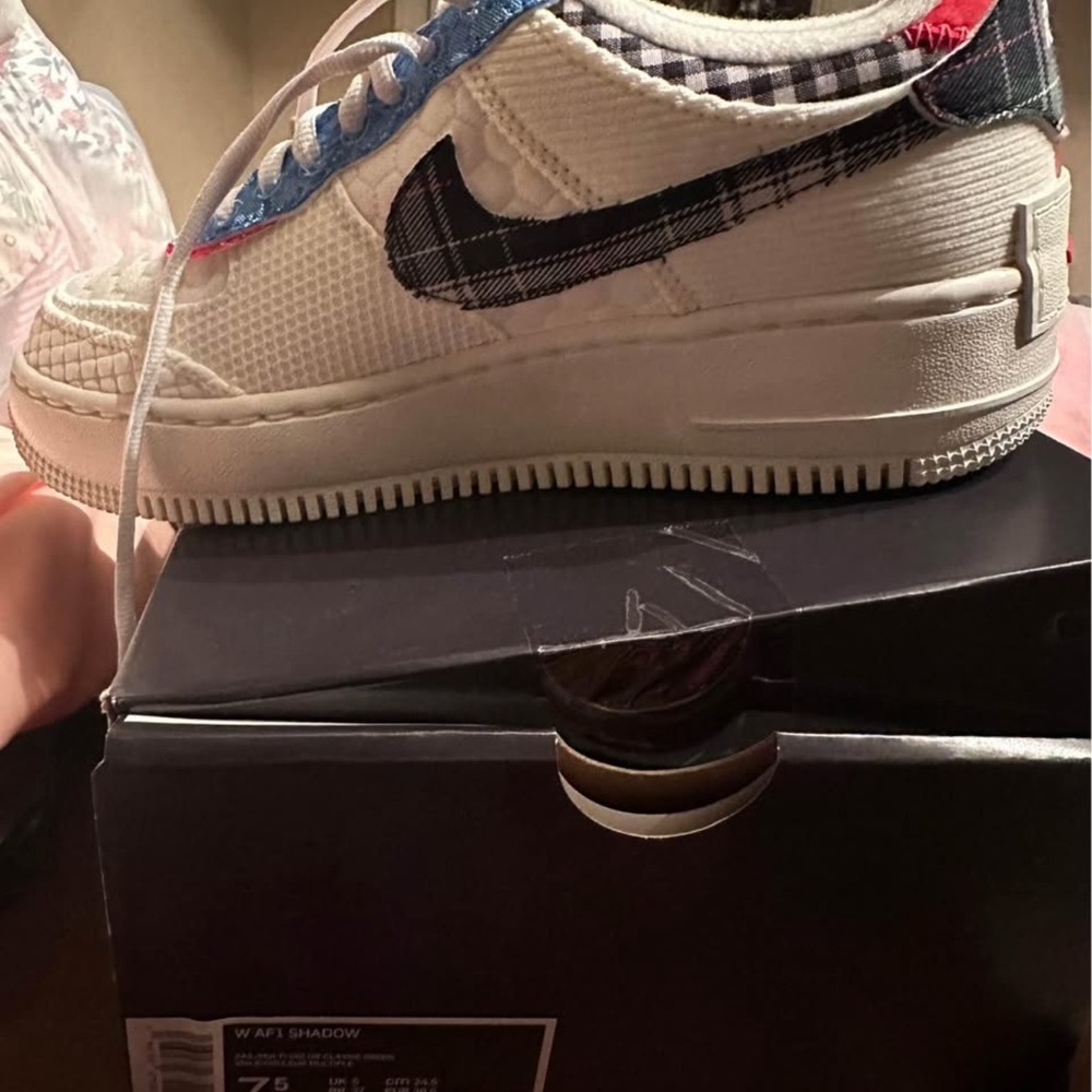 Nike Kids Air Force 1 Shadow - White and Black